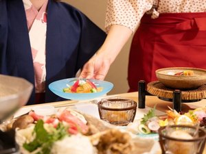 心を込めたおもてなしとともに、一品一品をお届けします。(一例)