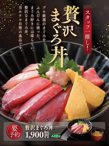 【贅沢まぐろ丼】