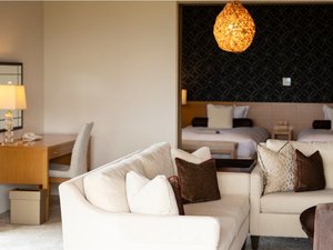 �S�n�悢�\�t�@�ɐg��a���Ȃ���A���̊O�ɍL����i�F�𒭂߂���A��؂ȕ��Ƃ̌�炢�̂ЂƂƂ���