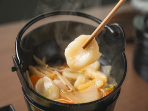 【朝食一例】秩父名物のすいとん鍋