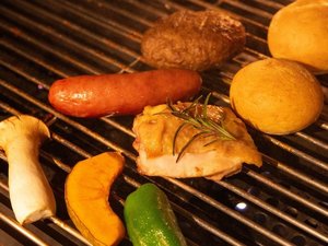 *スタンダードプラン 【キッズ】夕食BBQ例 / オープンエアで味わう大自然のごちそう!