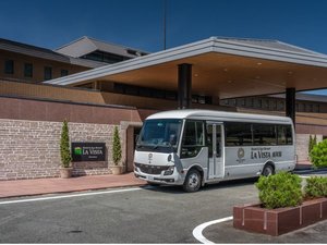 熊本空港と当館を結ぶ無料送迎バス運行中☆ 乗車のご予約は公式HPからお願いいたします。