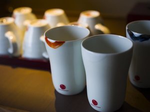 別墅然然専用の茶器をご用意/全室