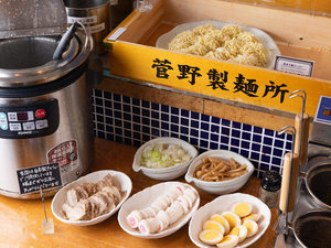 【朝食】人気のラーメン トッピングも充実