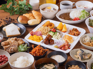 【朝食】和洋50種類以上の朝食ビュッフェ