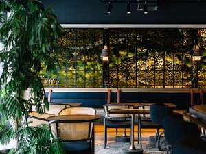 【レストラン】TRATTORIA M KYOTO 「曲水の宴」がコンセプトのバーエリア
