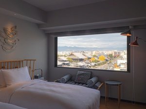 高層階・北向きのお部屋からの景色一例(街並みの景色のお部屋もございます)