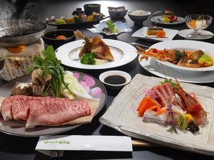 紫―むらさきプラン山形牛すき焼きコース ブランド山形牛『雪降り和牛』の極上をご賞味ください!