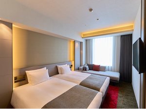120�p幅のベッドを2つ設置した、当ホテルでもっとも人気のあるお部屋タイプです
