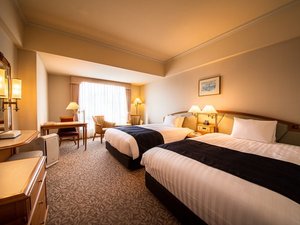 【ツイン サータ社製ベッド】デュベカバー採用,加湿機能付空気清浄機,ズボンプレッサー