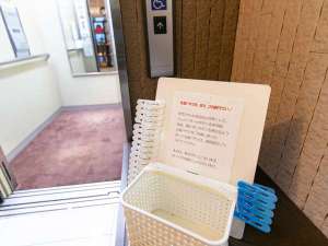 感染予防対策◆エレベーター前◆