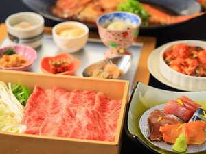 最高級米沢牛しゃぶしゃぶ 日本三大和牛のひとつで、生後月齢32ヶ月以上、黒毛和種の未経産雌牛