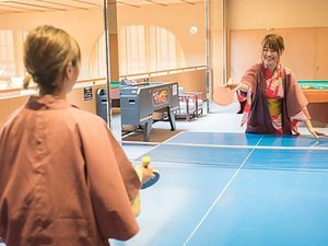 湯上がりは卓球で盛り上がろう♪
