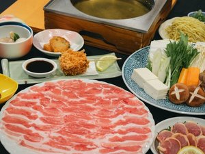 夕食「しゃぶしゃぶ」:一番人気!黒豚しゃぶ