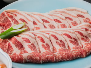 【米の娘ぶたしゃぶしゃぶ膳】豚肉品評会で日本一にも輝いた「米の娘ぶた」をヘルシーなしゃぶしゃぶで