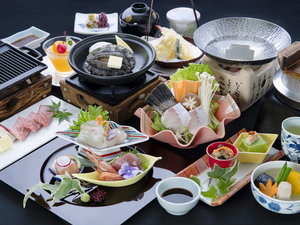 クエ・鮑・熊野牛等 少し贅沢な会席 グレードアッププラン【雅会席】(下期)