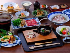 大分旬彩会席 & 鯛兜の地獄蒸し