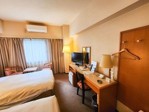 ツインルームはゆったり19平米♪(部屋タイプか階によって異なります。)