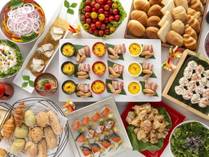 【レストラン「海-kai-」朝食】約30種類のビュッフェスタイルの朝食をお楽しみいただけます。