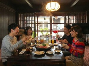 明治の町家で但馬牛すき焼きランチ