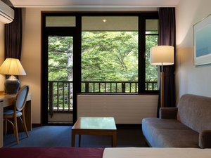 【中央館】デラックスツイン/目の前に広がる大自然をお楽しみください