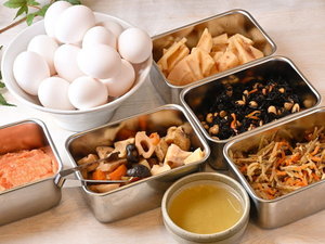 副菜ごはん・明太子・副菜食べ放題!