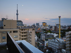 ホテル屋上からの景色