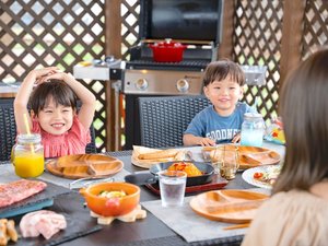 お子様とのBBQ