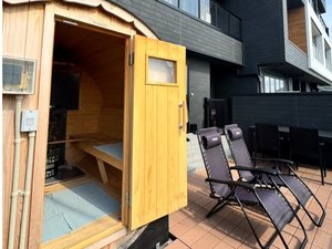 103号室 サウナ後にくつろげる外気浴スペース