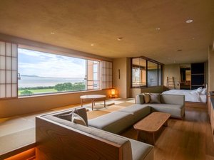 【桜島の間】半露天風呂付和洋室