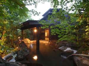 【熊本県湯布院の露天風呂付き客室のある宿】山あいの宿 喜安屋