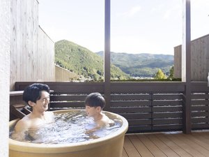 スタンダード露天風呂付和ベッドツイン ※客室露天風呂の一例