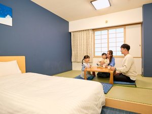 ファミリーでのご宿泊には「和洋室」と温泉から近い「和室」が人気です