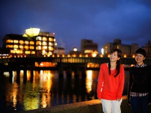 対岸からの外観 夜景