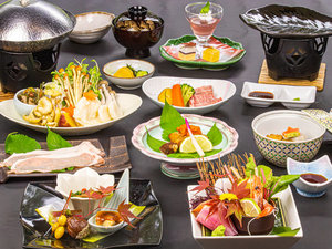 2026年9月10月《お献立一例》旬と地元の食材を活かし、「秋」の和洋折衷創作会席膳をご用意致しました♪