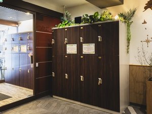 ご宿泊のお客様限定でお使いいただける無料ロッカーです。