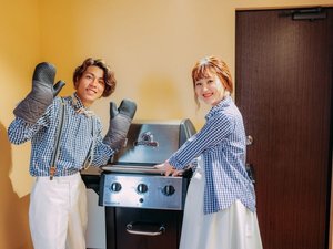 【BBQ】ガスBBQグリルを全部屋に設置しており、有料レンタルしております。持ち込みバーベキューも可!