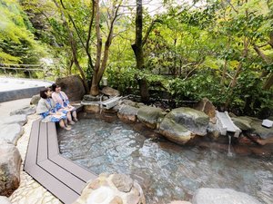 屋外足湯