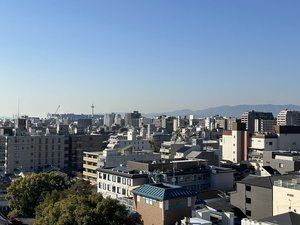 屋上展望浴からの景色