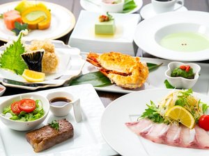 【Dinner】スタンダード_旬を活かした四季のディナーと共に