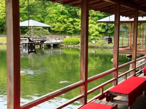【三景園】茶室や庭園建築も見どころ。日本文化を感じられる落ち着いた空間。