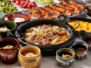 朝食ビュッフェ | 山形県の食を楽しむ―米沢牛を贅沢に使用した郷土料理「いも煮」 ※イメージ