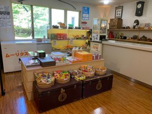 お土産、駄菓子、おつまみ、アイスクリームもございます