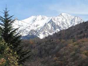 北アルプス 雪景色