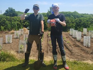 【PACO農園】私たちの手で野菜を育てています。収穫した野菜は朝食で提供いたします♪