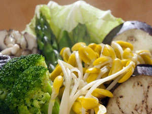 素材の味を楽しむ蒸し野菜