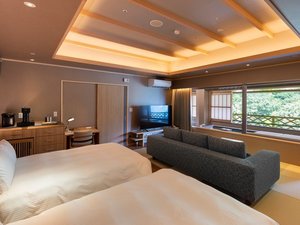 【最上階 温泉露天風呂付 牡丹〜BOTAN〜】和洋室 客室