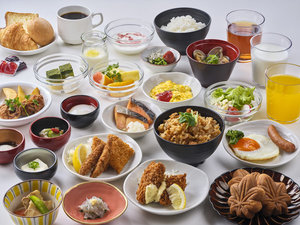 【朝食】味めぐり横丁〜ご当地逸品と彩り朝食〜