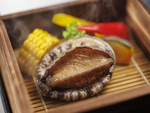 【土地の恵み会席】夏(2026年6月〜8月)鮑緑茶蒸し※写真はイメージです