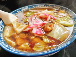 【釜彦 車で約1分】塩原名物B級グルメ。元祖スープ入り焼きそば!人気でいつも並んでます。